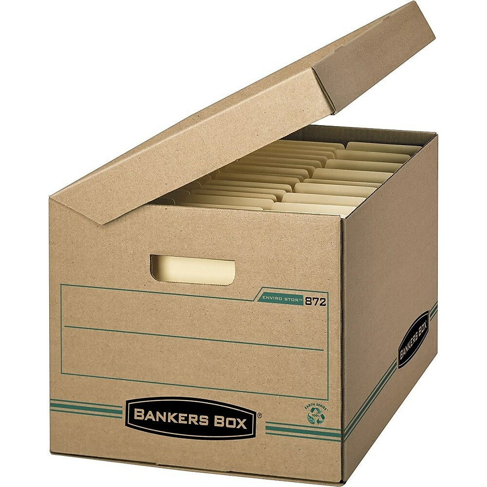 Bankers Box Enviro Stor Letter/Legal Attached-Lid Storage Box - 5 Pack
