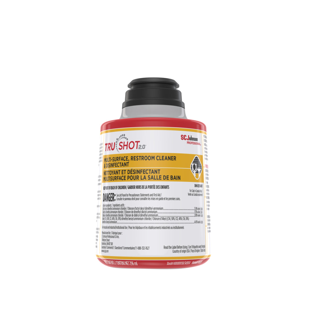 Nettoyant et désinfectant multi-surfaces pour toilettes SC Johnson Professional TruShot 2.0 - 296 ml