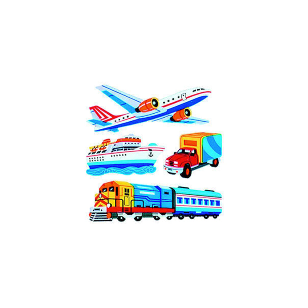 Silver Lead-Sandy Lion Stickers - Transportation