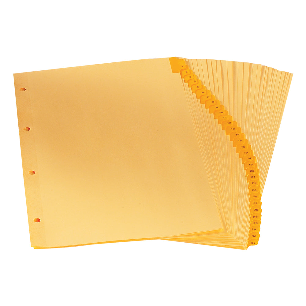 Oxford Preprinted 1-31 Tab Dividers - Legal Size
