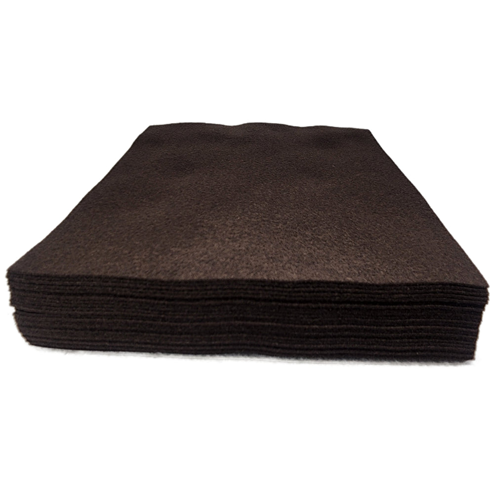 Multifeutre Craft Felt - 23cm x 30cm - Brown - 25 Pack