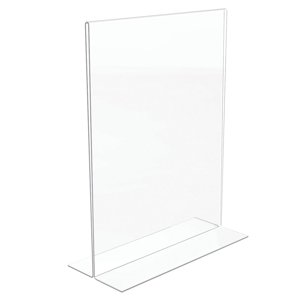 Porte-affiche double face Deflecto Classic Image - Portrait - 8 1/2" L x 11" H - Transparent
