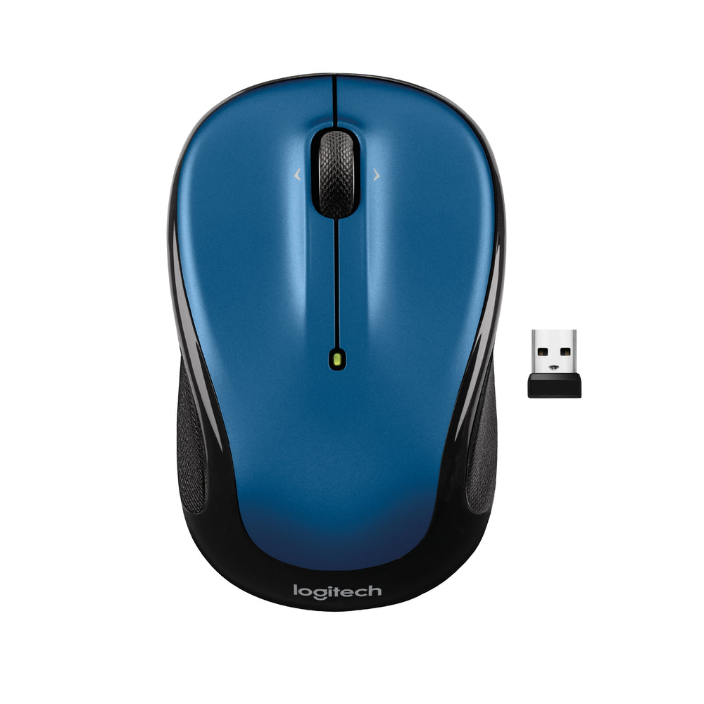 Logitech M325S 2.4 GHz Wireless Mouse with USB Receiver - Blue