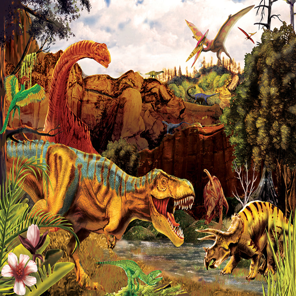 Puzzle Dino Story Tray 35 pièces Outset Media - 35,56 x 25,40 cm