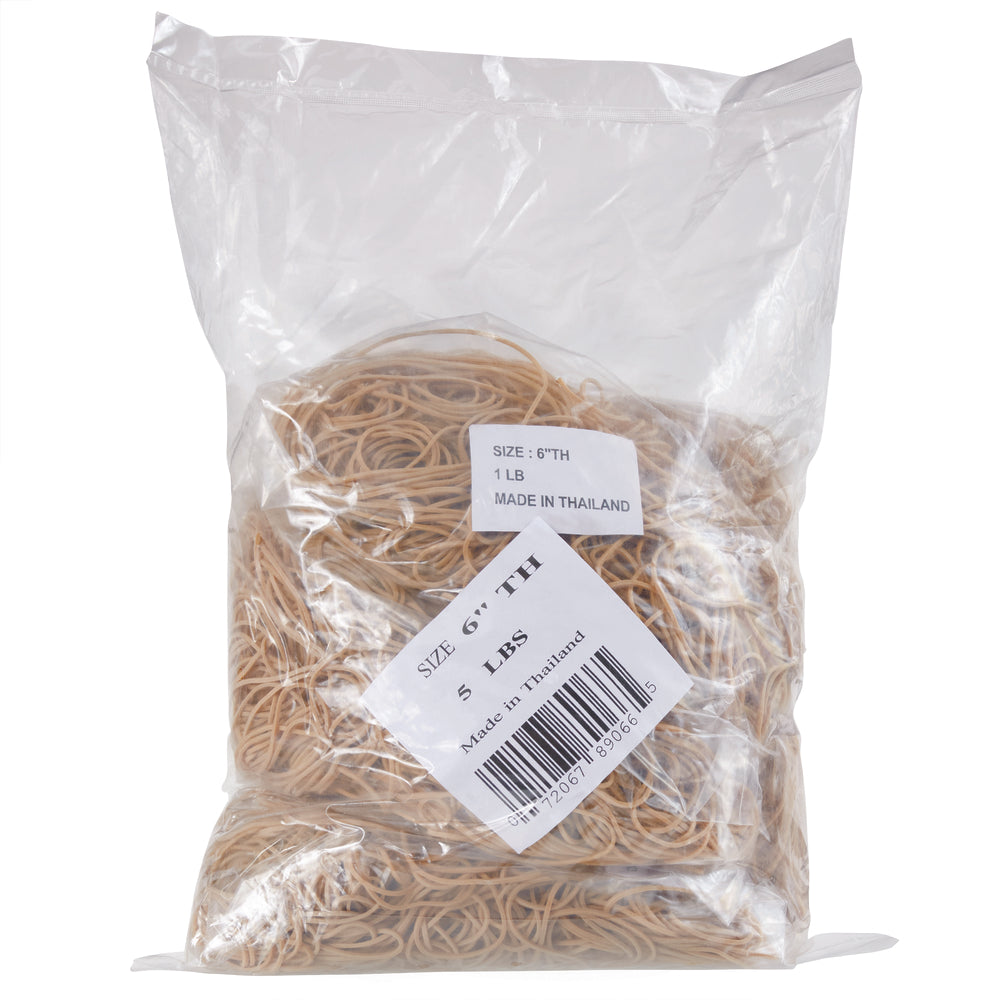 Dixon Rubber Bands - #6TH - 1/16" X 6" - 5 lb. Bag