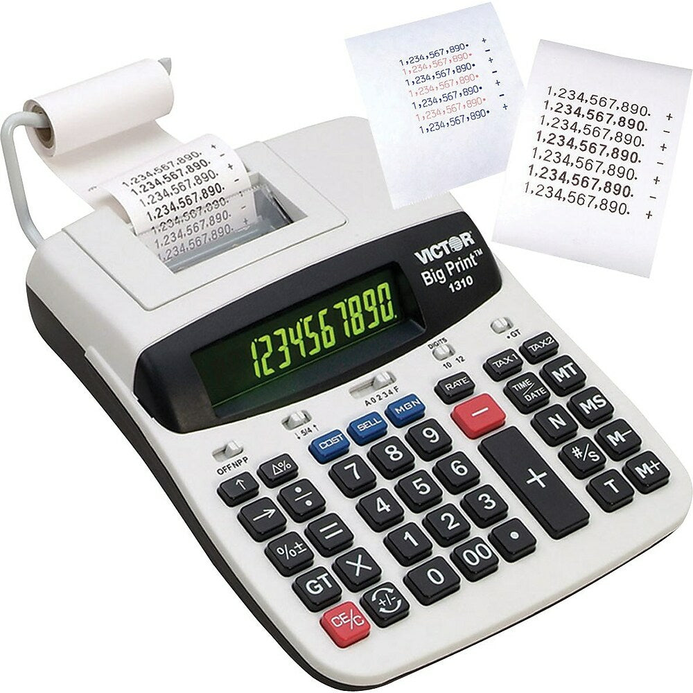 Calculatrice thermique Victor 1310 Big Print - 10 chiffres