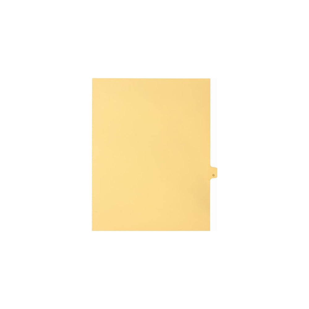 Onglets Sterling Alpha Singles, lettre Q, chamois, format lettre, coupe 1/26e, paquet de 25