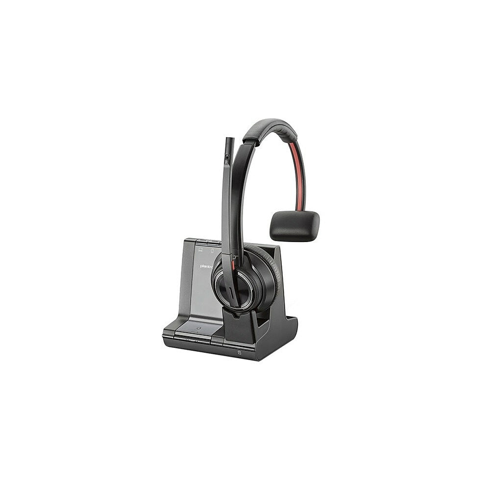Plantronics Savi 8200 Series Wireless Dect Headset System - Mono - Black