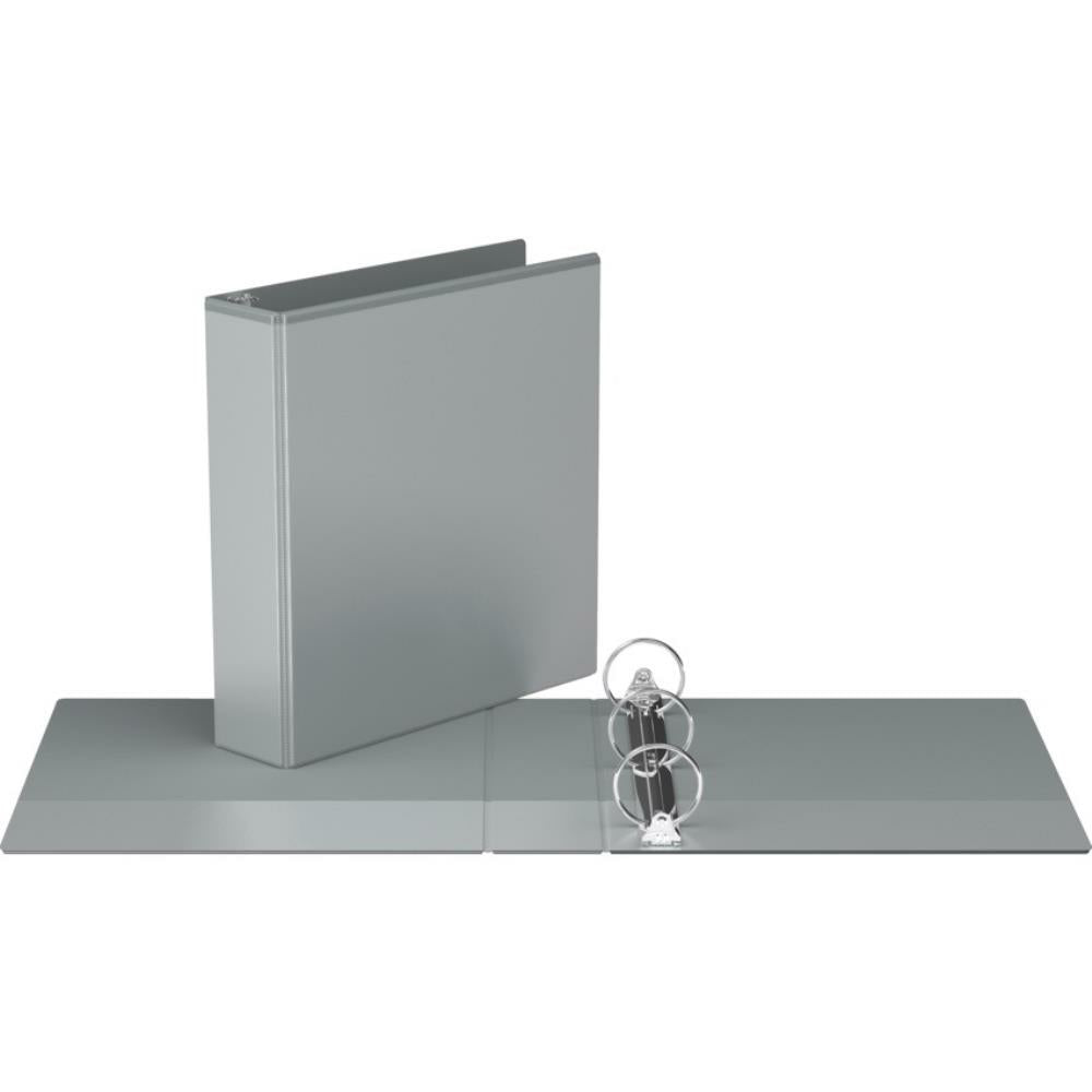 Classeur Easyview Premium, anneaux ronds, 5 cm, gris