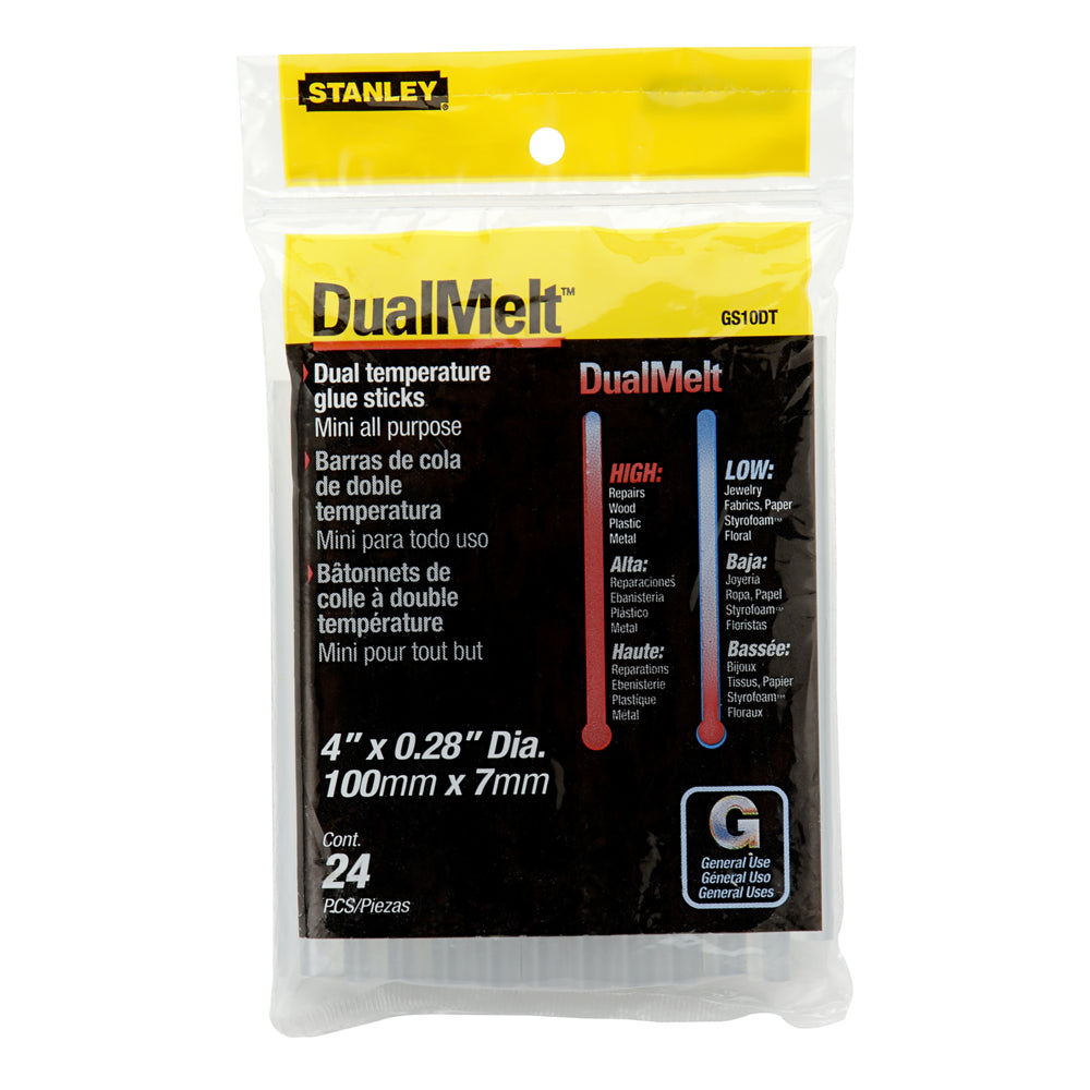 Stanley Dual Temperature Mini Glue Sticks - 24 Pack