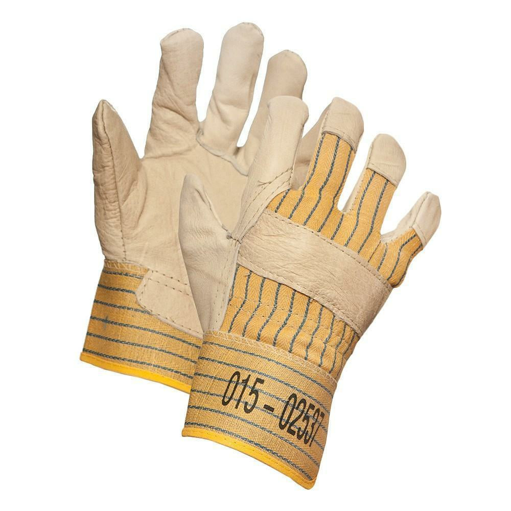 Forcefield Grain Leather Palm Gloves with Safety Cuff - 120 Pack