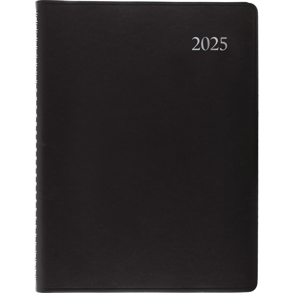 Staples 2025 Weekly/Monthly Planner - 11" H x 8" W - Black - Bilingual