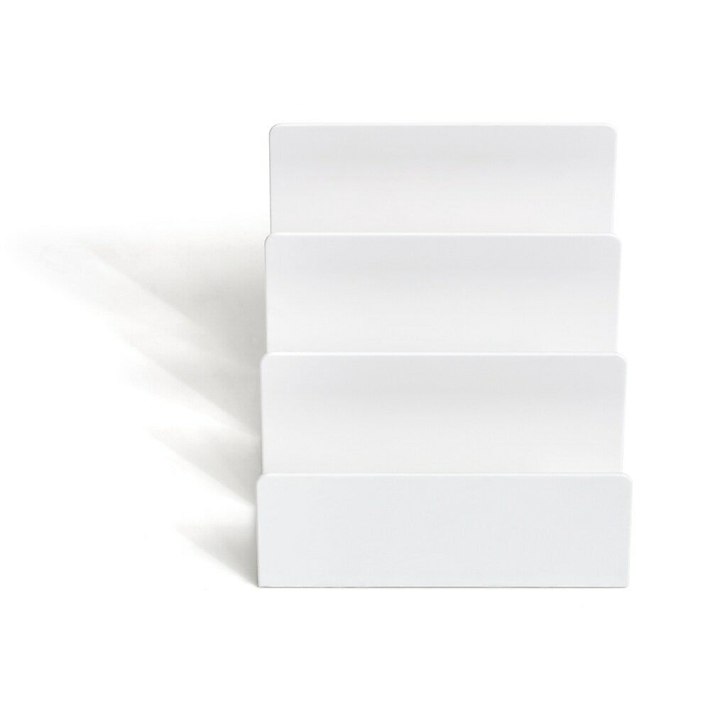 Trieur de courrier en plastique à 3 compartiments TRU RED - Blanc