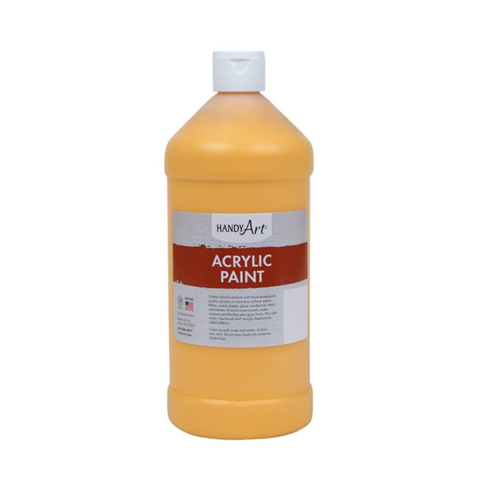 Handy Art Acrylic Paint, Deep Yellow, 946ml
