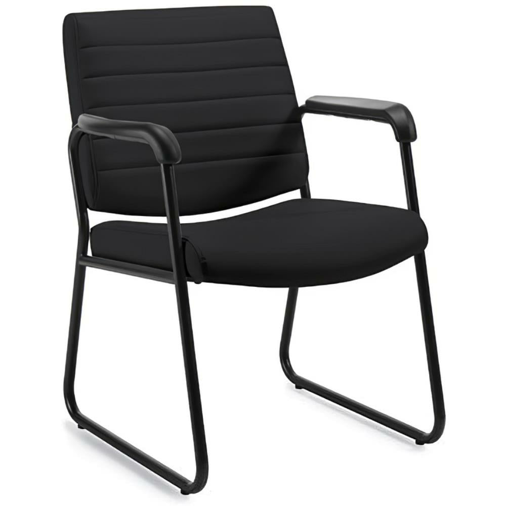 Chaise visiteur Caman noire