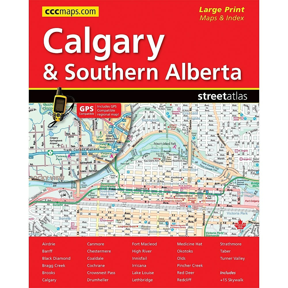 Atlas des rues de Calgary MapArt