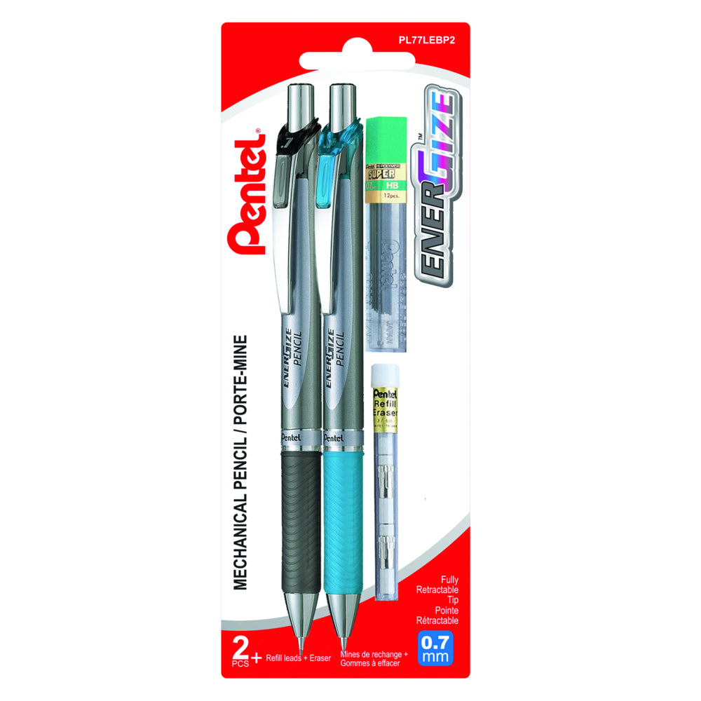 Pentel Energize Mechanical Pencil Starter Kit - 0.7mm - 2 Pack