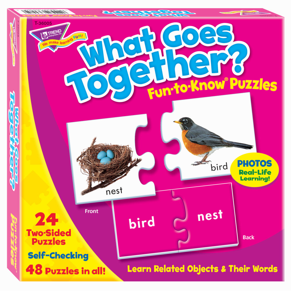 TREND enterprises Fun-to-Know Puzzles - What Goes Together? - 48 pieces