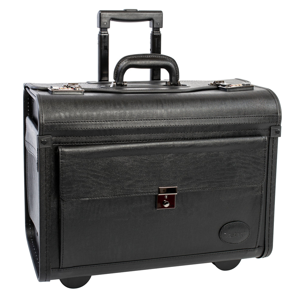 Nextech Wheeled Laptop Pilot Case - 15.6Laptop - Black