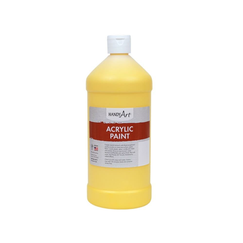 Peinture acrylique Handy Art, jaune primaire, 946 ml