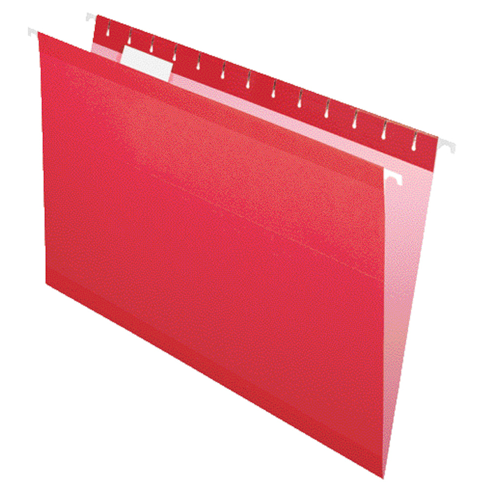 Chemises suspendues Pendaflex Premium couleur – Format légal – Rouge – Paquet de 25