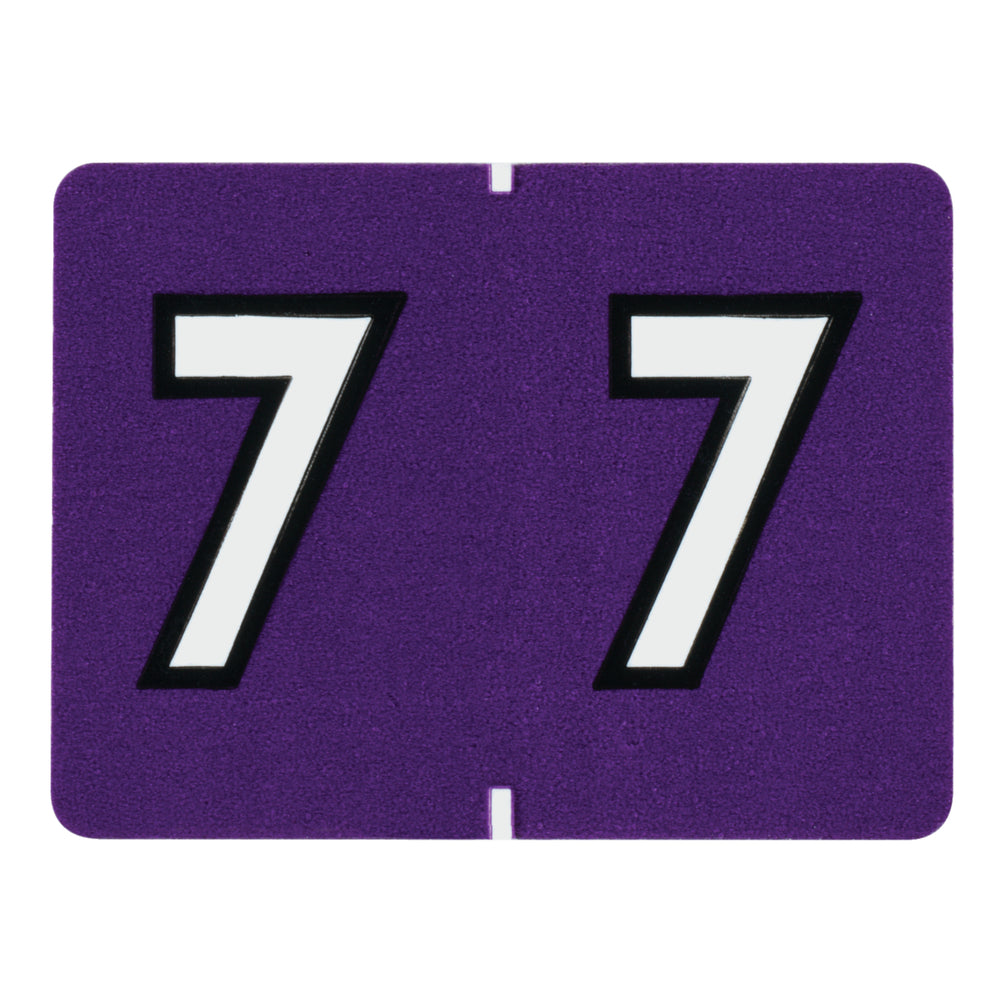 Étiquettes de classement Pendaflex à onglets numériques violets - 7 - Paquet de 500