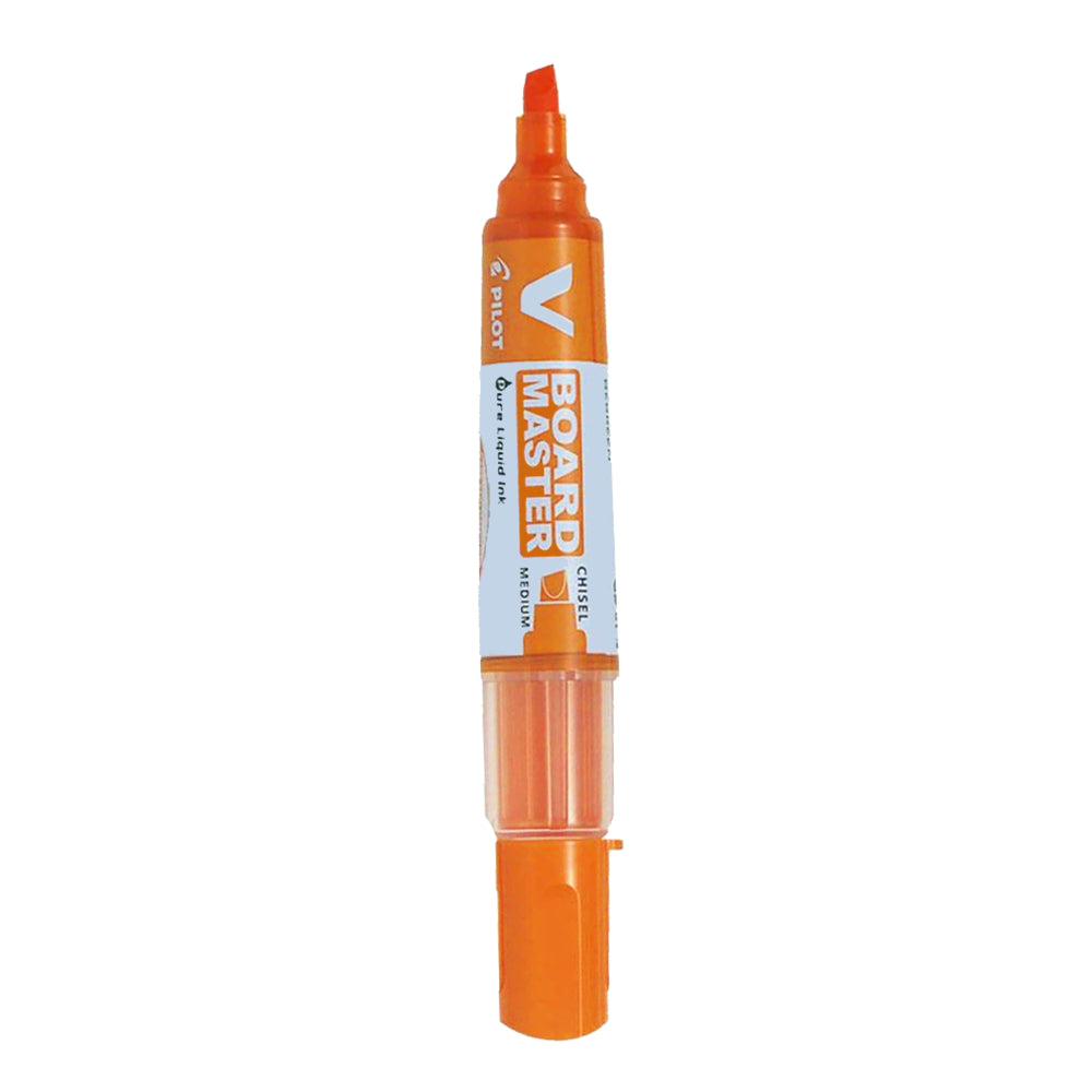 Pilot BeGreen V Board Master Whiteboard Marker - Medium Chisel Tip - Orange