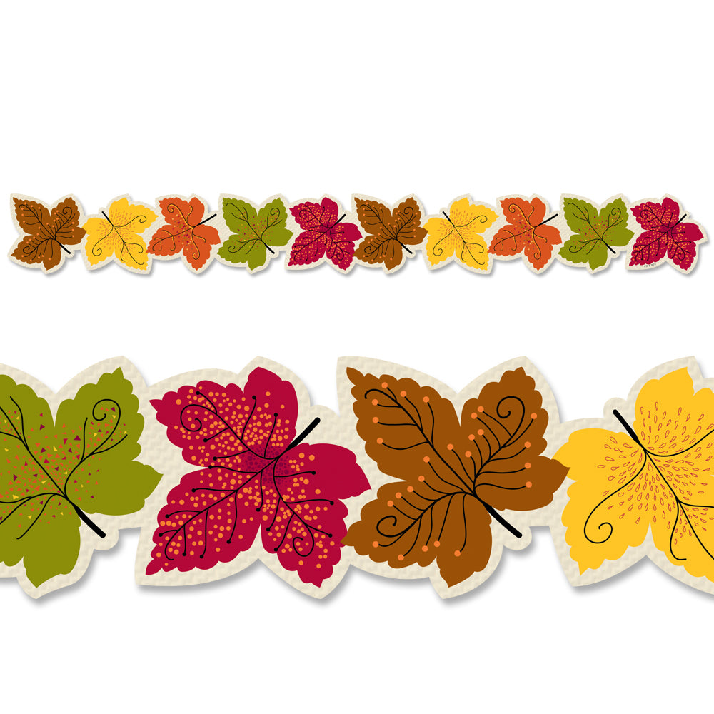 Creative Teaching Press Maple Leaves EZ Border - 24 inch strips - 48 feet per package-2 3/4" W