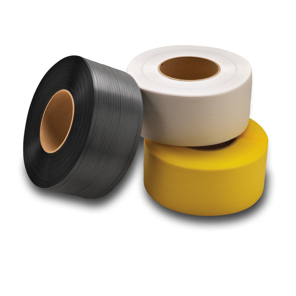 Cerclage Samuel Packaging Systems - Polypropylène - 5 mm (l) x 130 lb (x 24 000 pi) - Noyau 8 x 8 - Blanc