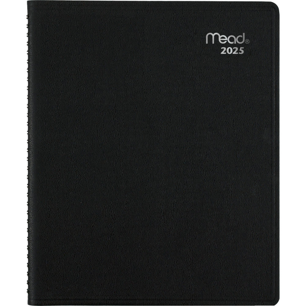 Mead 2025 Contempo Monthly Appointment Book - 8-3/4" H x 6-7/8" W - Black - Bilingual