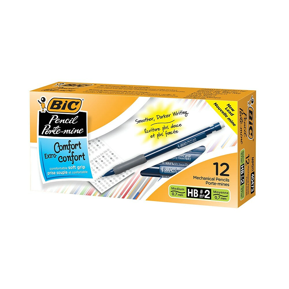 BIC Matic Grip #2 HB Mechanical Pencils - 0.7mm - 12 Pack