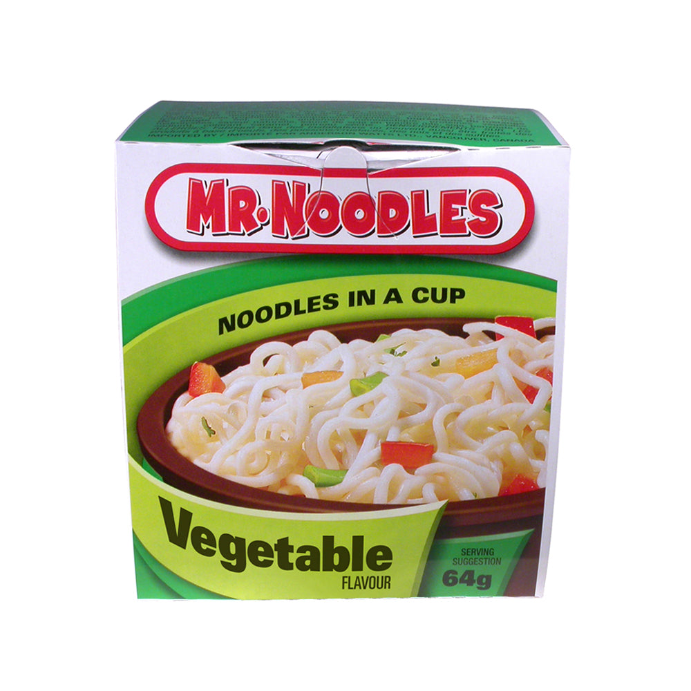 Mr. Noodles in a Cup - Légumes - 64 g - Paquet de 12