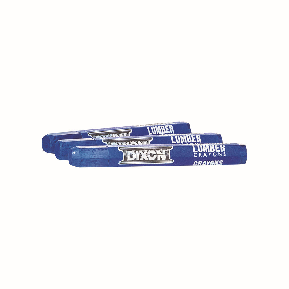 Dixon Hexogen Lumber Crayon - Bleu - paquet de 12
