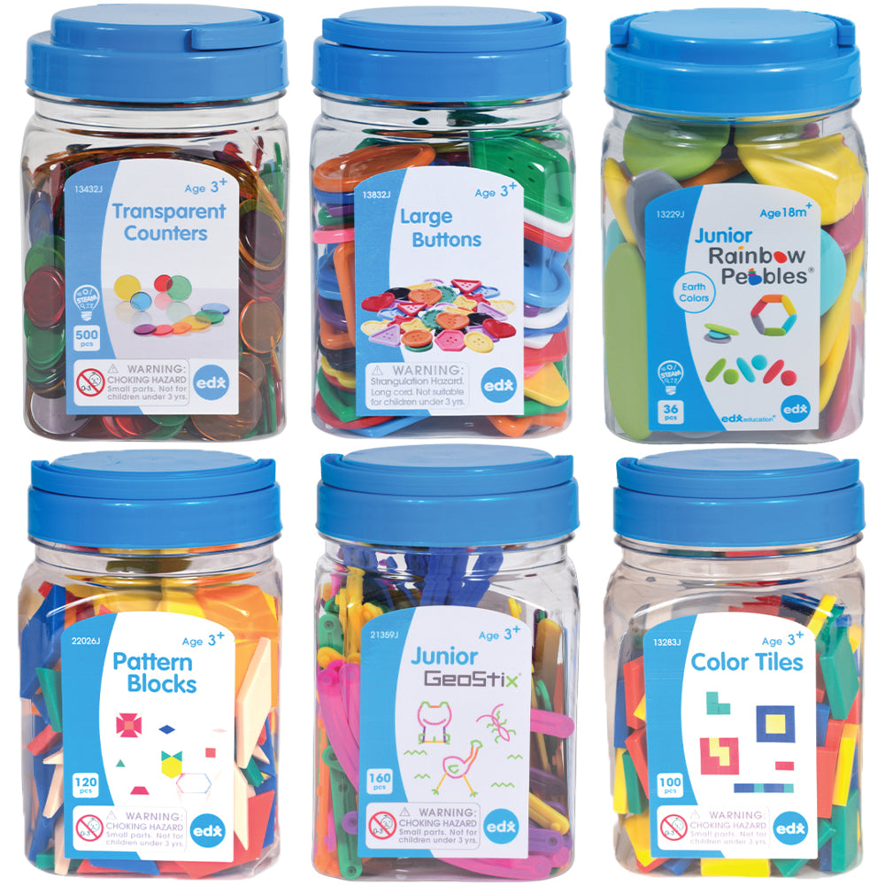Ensemble de mini-pots Learning Advantage - Lot de 6