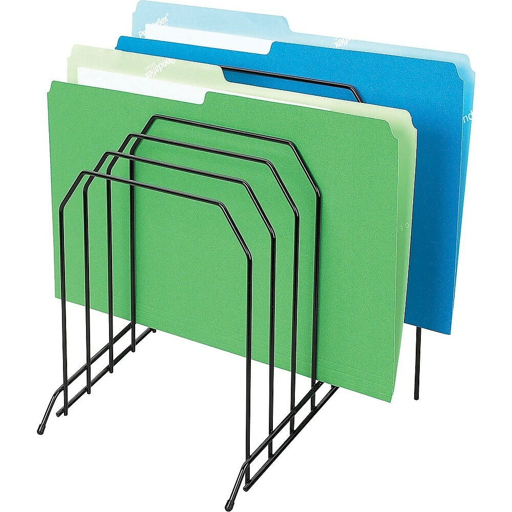 Staples Wire Desk Step File Sorter - 8-Slot - Black
