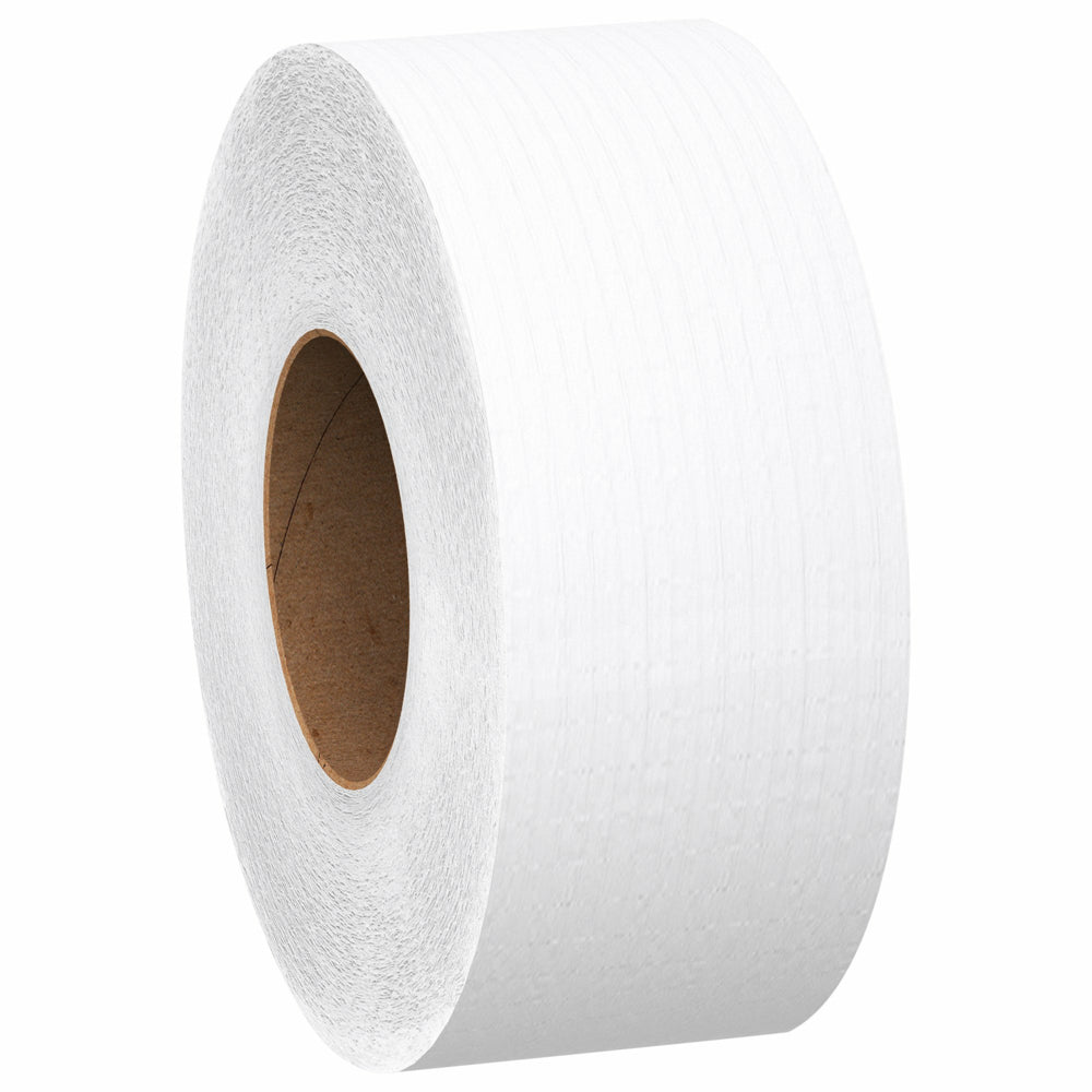 Scott High-Capacity Jumbo Roll Toilet Paper - 2-Ply - Non-perforated - White - 12 Pack