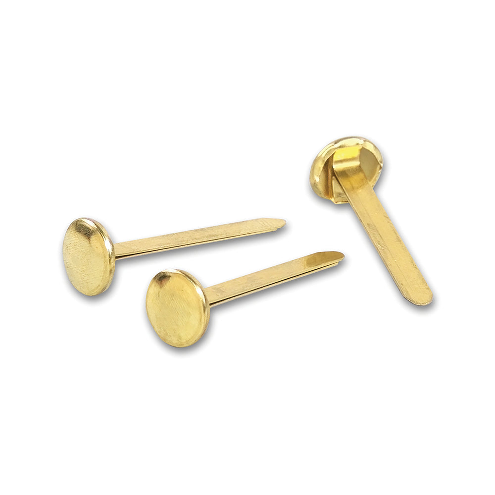 ACCO Solid Brass Paper Fasteners - 1-1/2" Shank - 100 Pack