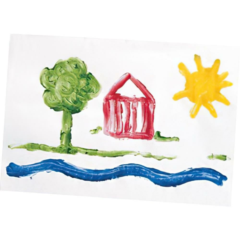 Papier à peindre au doigt Art Street, blanc, 27,9 x 40,6 cm, 50 feuilles/paquet
