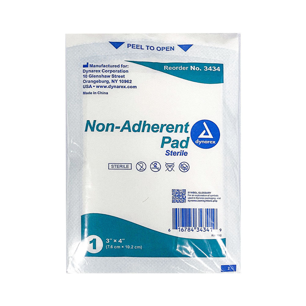 Tampon non adhérent Wasip - 7,5 cm x 10 cm - Paquet de 10