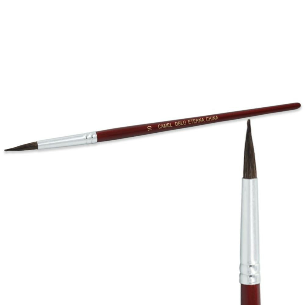 Round Camel Hair Paint Brush Size 10, 12/pkg