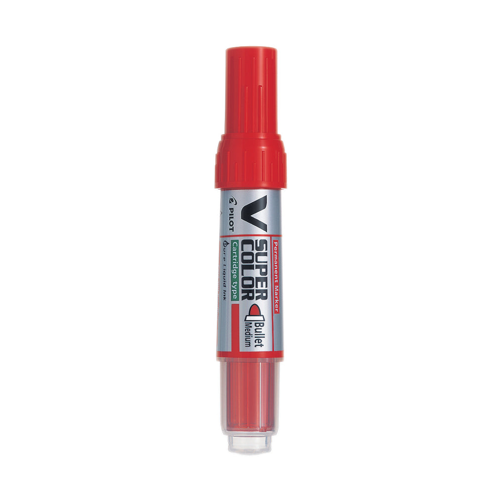 Marqueur permanent Pilot BeGreen V Super Colour - Pointe ogive moyenne - Rouge