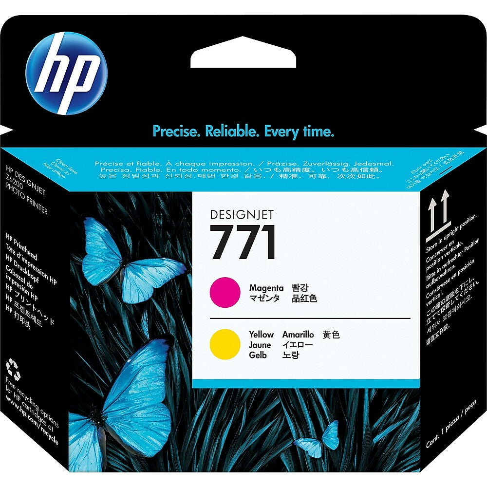 Tête d'impression HP 771 magenta et jaune (CE018A)