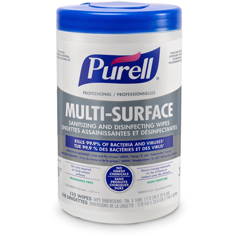 Purell Multi-Surface Sanitizing and Disinfecting Wipes - 110 Count