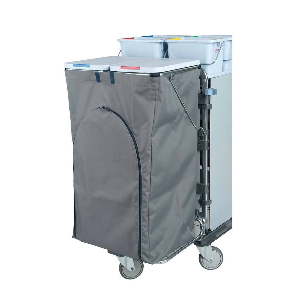 Vileda Waste/Laundry Replacement Bag with Zipper - 120L - Grey