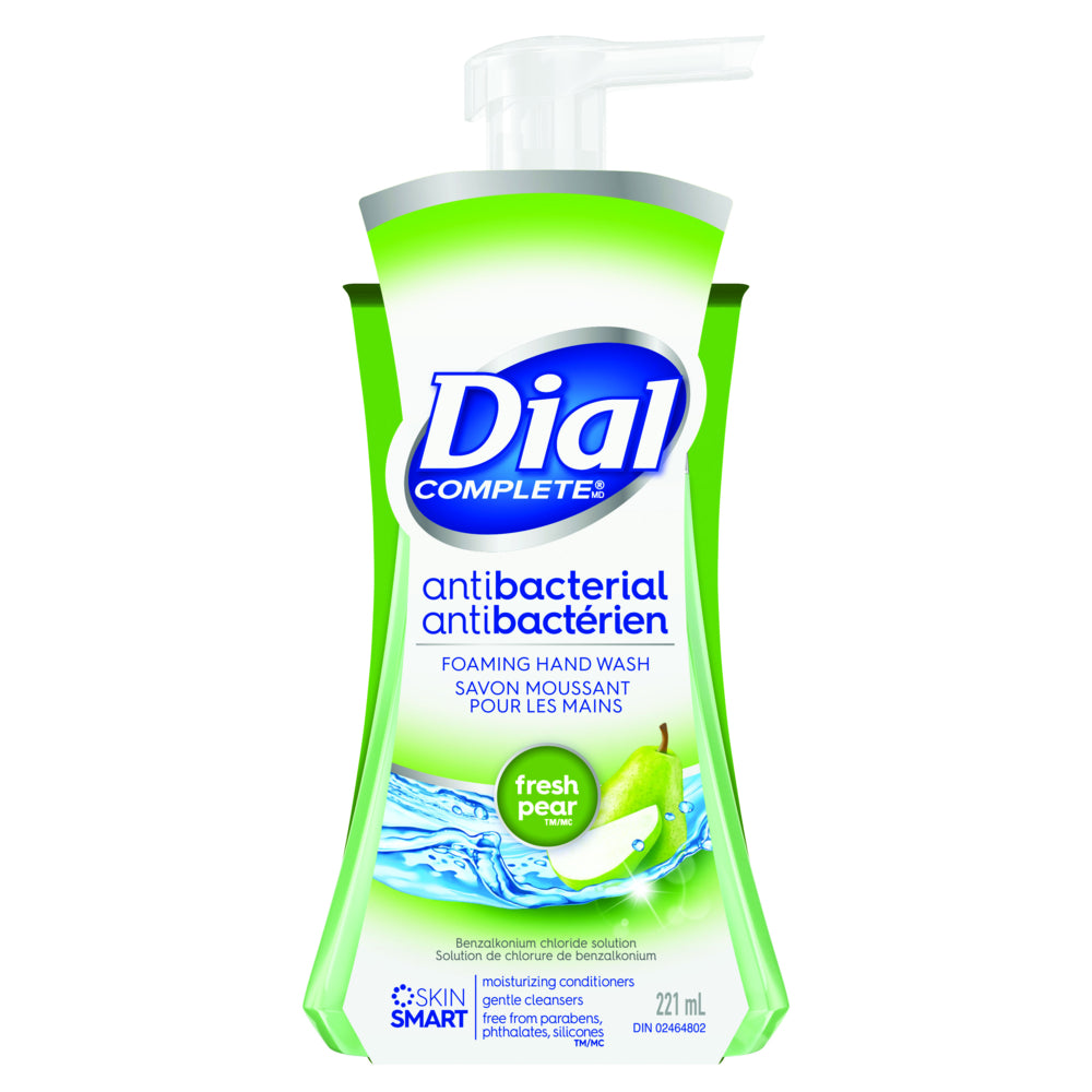 Savon moussant antibactérien pour les mains Dial Complete - Poire fraîche - 221 ml