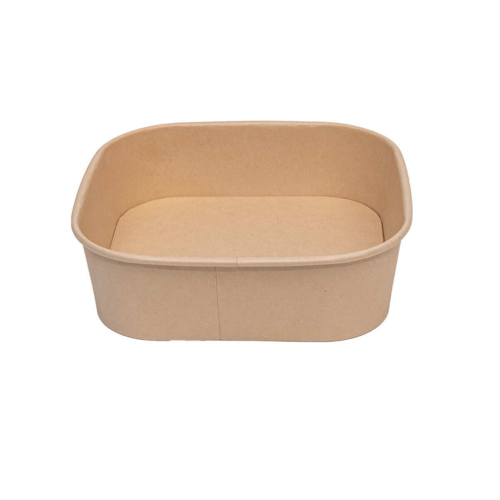 Eco-Packaging Bamboo Square Bowls - 34oz - 300 Pack