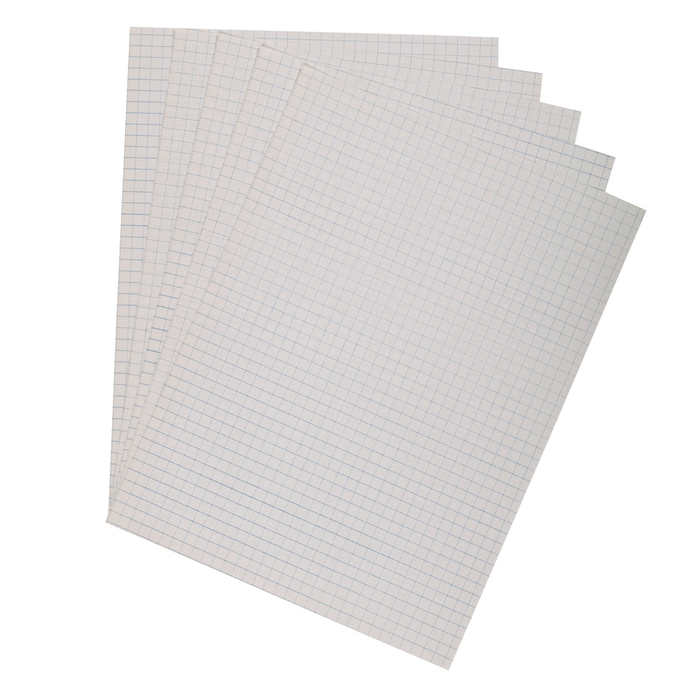 North American Paper Inc. Graph Paper - 4-1 Square - 8.5" x 11" - 96 Sheets