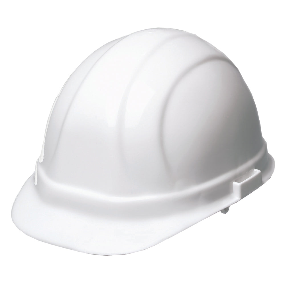 Casque de sécurité Erb Omega II, cliquet 4 points – Blanc