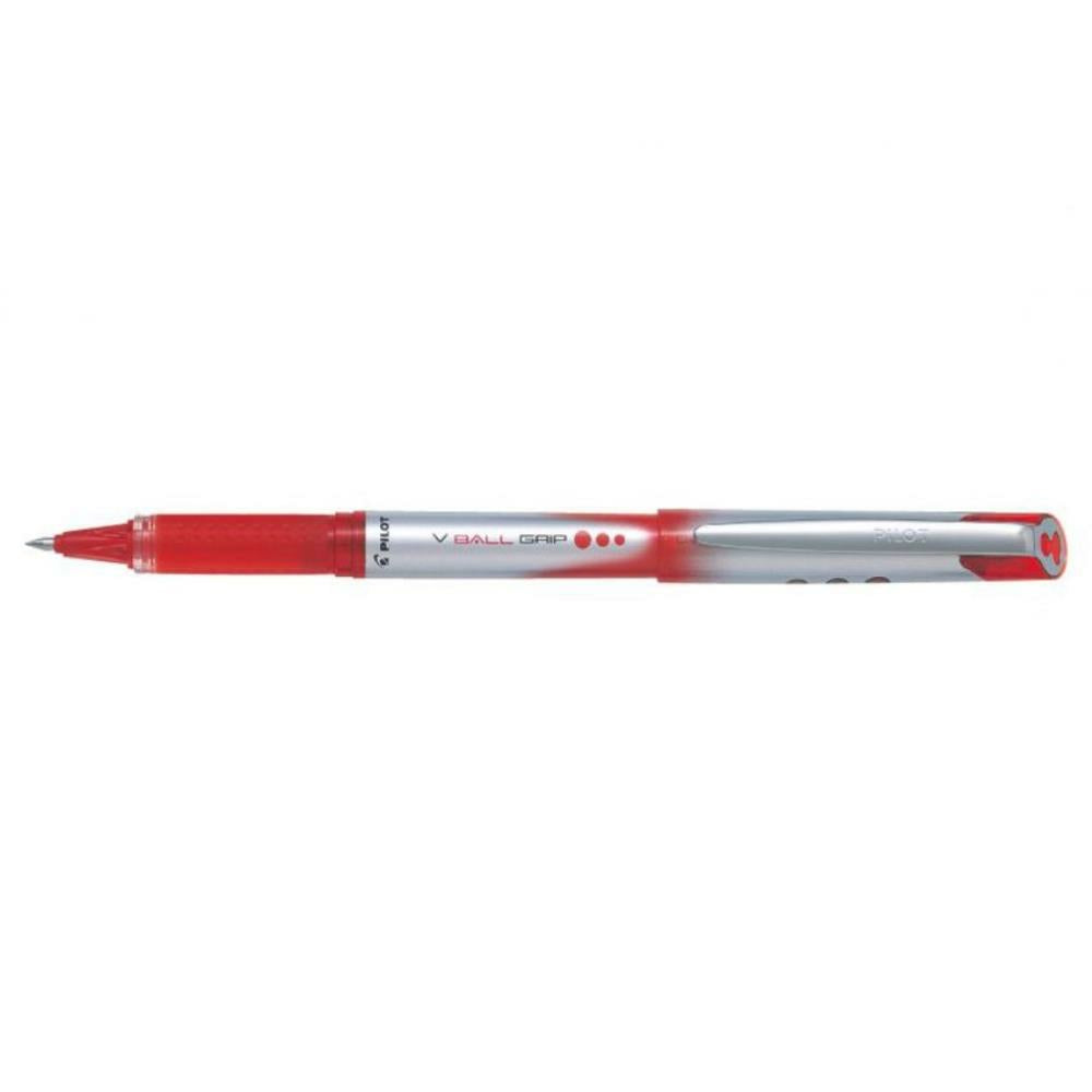 Pilot VBall Grip Roller Pen. 0,7mm. Red. 12/box