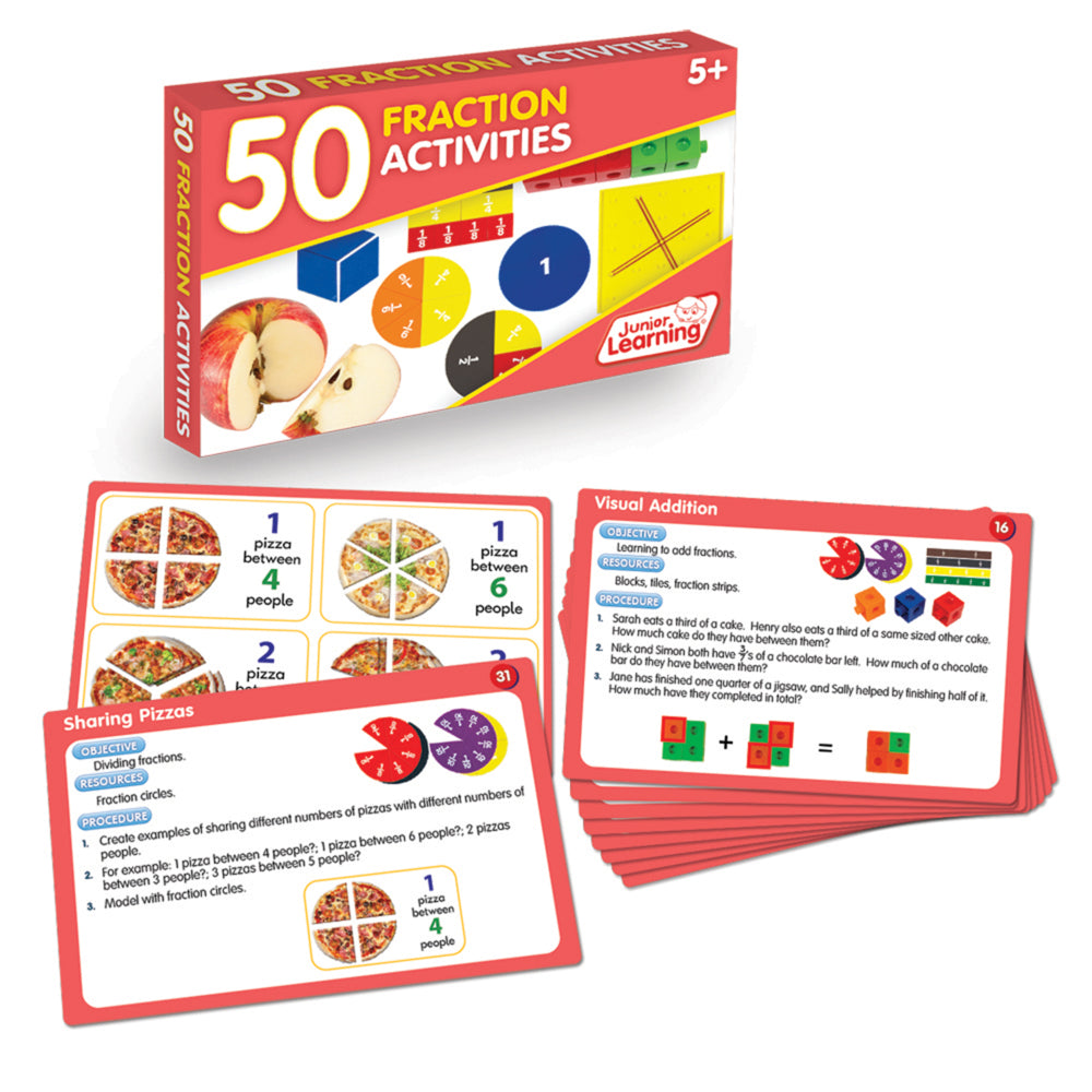 Activités d'apprentissage junior sur 50 fractions